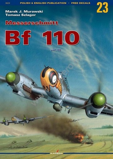 Kagero 3023 Messerschmitt Bf 110 vol. III EN/PL (pas d'autocollant)