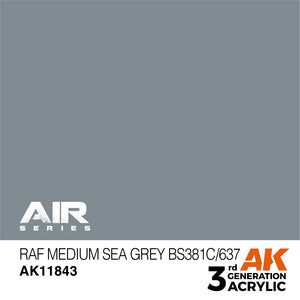 AK Interactive AK11843 RAF MEDIUM SEA GRAY BS381C/637 – AIR 17ml