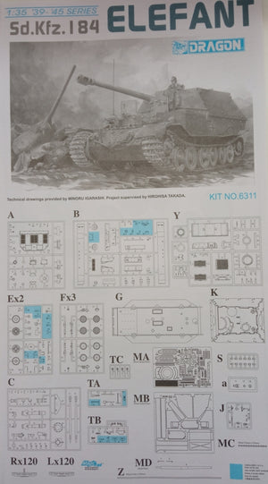 Dragon 6311 Sd.Kfz. 184 Elefant 1/35 – immagine 4