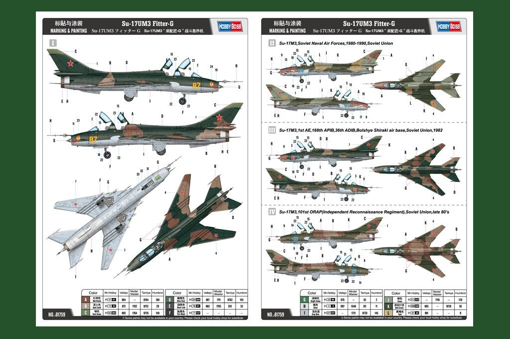 Hobby Boss 81759 Su-17UM3 Fitter-G 1/48 – zdjęcie 2