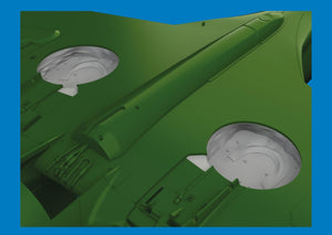 Eduard 6481068 P-40 wheel bays with canvas PRINT Eduard 1/48 – zdjęcie 2