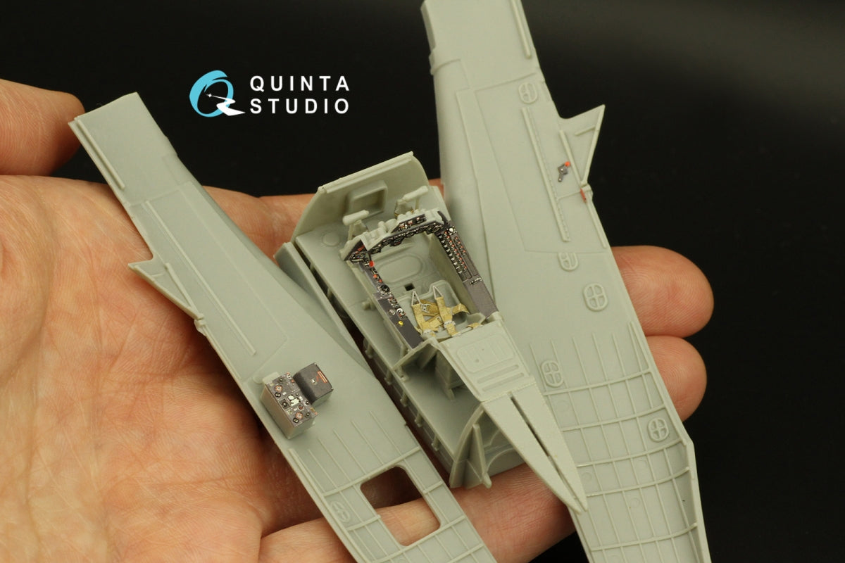 Quinta Studio QD48376 Ta 152H 3D-Printed &amp;amp; coloured Interior on decal paper (Zoukei Mura) 1/48 – Bild 11