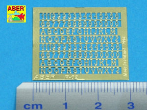 Aber R-02 Numbers and letters (1,5mm) – imagen 2