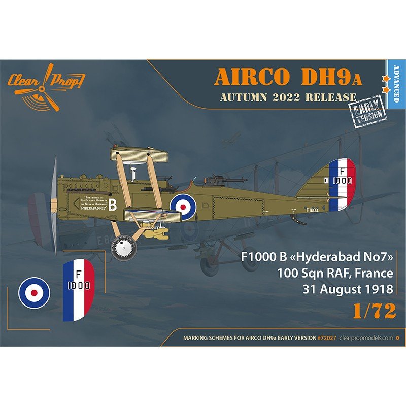 Clear Prop! CP72027 Airco DH.9a (early version) ADVANCED KIT 1/72 – immagine 12