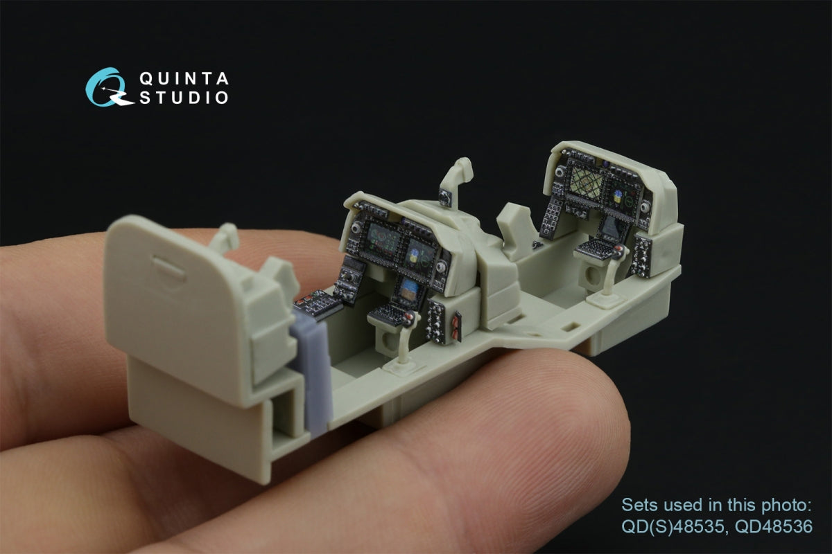 Quinta Studio QD48536 AH-1Z Zulu Cobra/Viper luminous displays 3D-Printed &amp;amp; coloured Interior on decal paper (KittyHawk) 1/48 – imagen 5