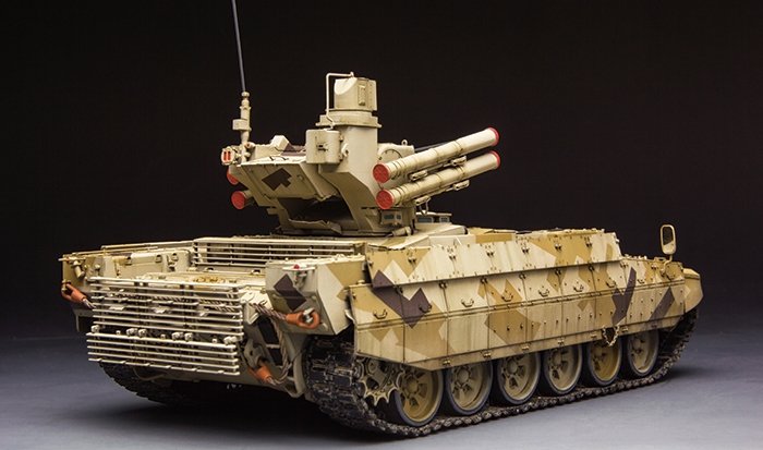 Meng Model TS-010 RUSSIAN TERMINATOR FIRE SUPPORT COMBAT VEHICLE BMPT w/KMT-8 1/35 – Bild 4