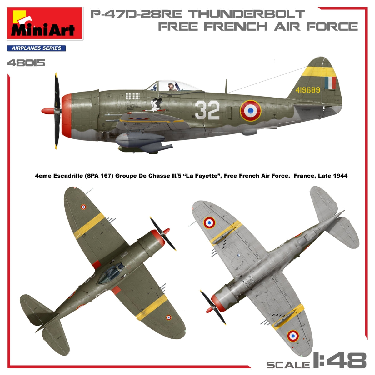 MiniArt 48015 P-47D-28RE THUNDERBOLT. FREE FRENCH AIR FORCE 1/48 – Bild 3