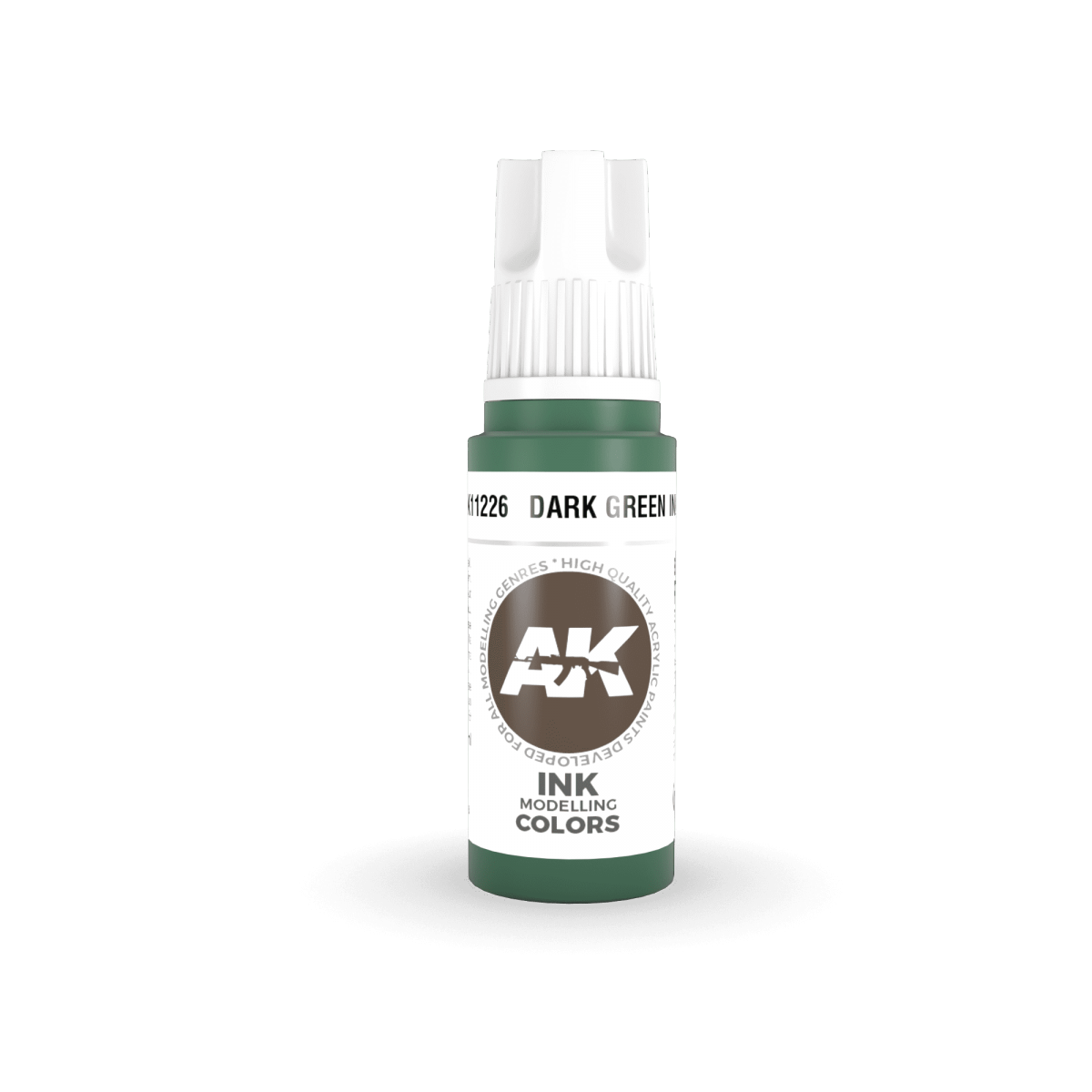 AK Interactive AK11226 DARK GREEN – INK 17ml – immagine 2