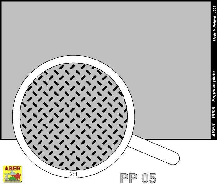 Aber PP05 Engrave plate (88 x 57mm) - pattern 05 – Bild 2