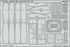 Eduard 481096 Beaufort Mk. I undercarriage ICM 1/48