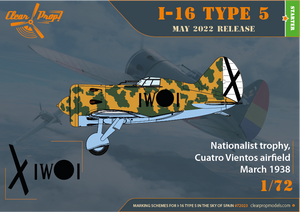 Clear Prop! CP72023 I-16 Type 5 In the sky of Spain STARTER KIT 1/72 – Bild 4