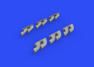 Eduard 632139 P-40, échappements en queue de poisson, échelle 1/32, HASEGAWA
