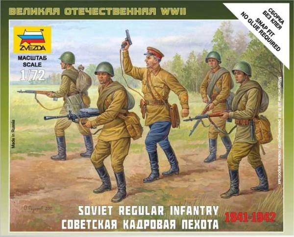 Zvezda 6179 Soviet Regular Infantry 1941-1942 1/72