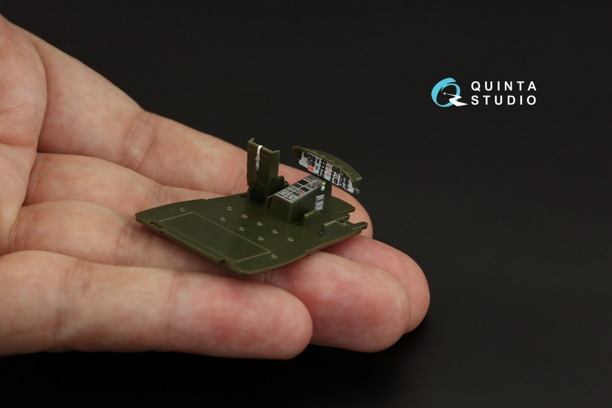 Quinta Studio QD72046 Uh-1B 3D-Printed &amp;amp; coloured Interior on decal paper (Italeri) 1/72 – zdjęcie 7