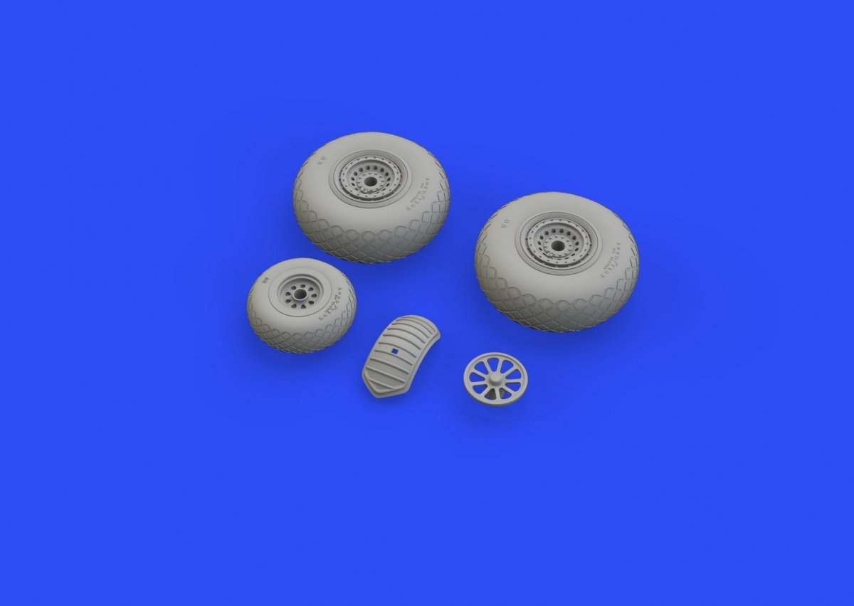 Eduard 632149 B-24 wheels (9spoke front wheel) 1/32 HOBBY BOSS – Bild 3