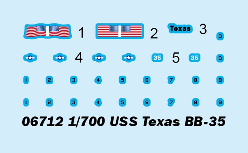 Trumpeter 06712 USS Texas BB-35 1/700 – image 5