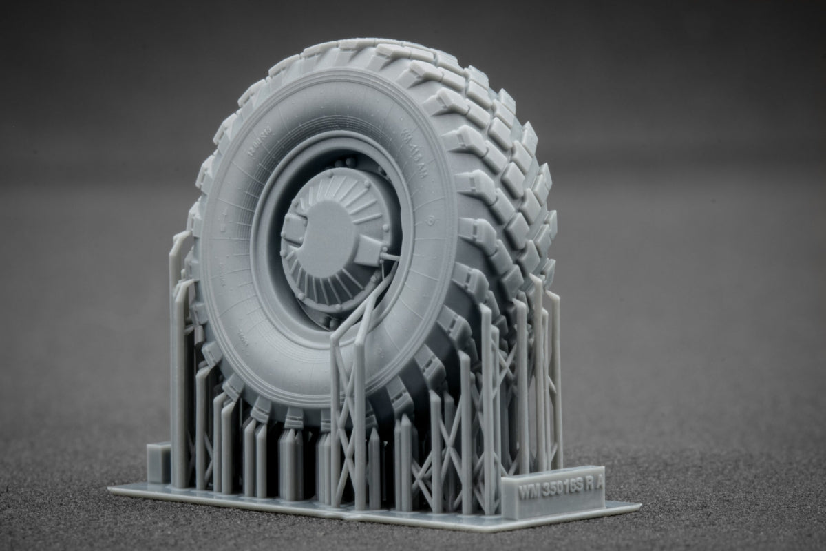 ScaleX WM 35016S GAZ Tiger V2(with shield) Sagged wheel set (for Meng) 1/35