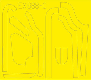 Eduard EX688 B-17G antiglare panels (VE production) 1/48 HKM – zdjęcie 3