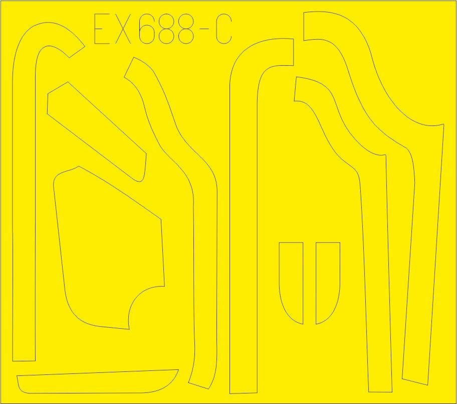 Eduard EX688 B-17G antiglare panels (VE production) 1/48 HKM – zdjęcie 3