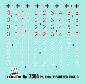 Italeri 7504 PZ. KPFW. V PANTHER AUSF.G 1/72 – Bild 7