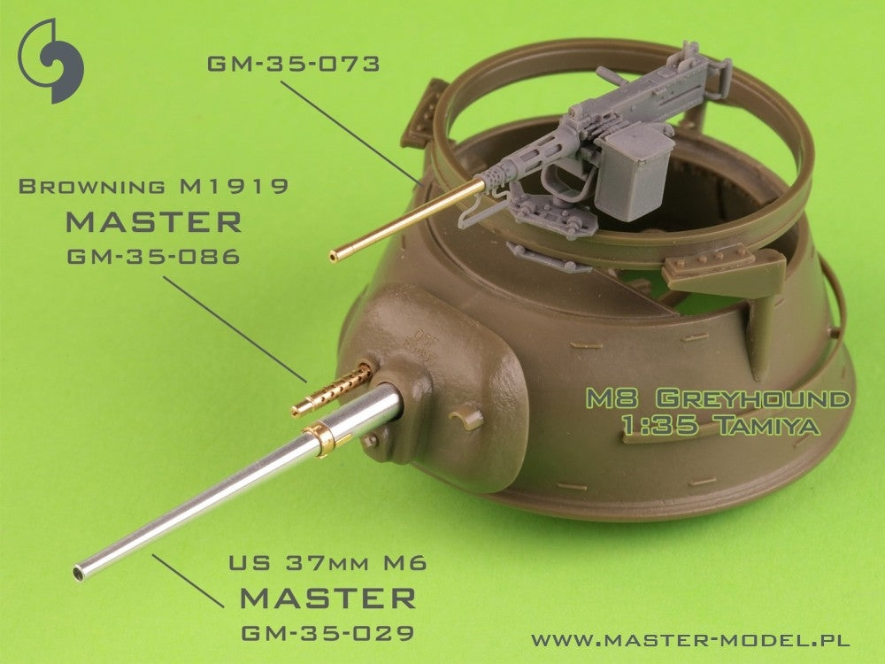 Master GM-35-073 Browning M2HB .50 cal (12,7mm) - do montażu na pierścieniu M49 (karetka D40721 / kołyska D40733 / skrzynka D40731 lub D90078) 1/35 – Bild 3