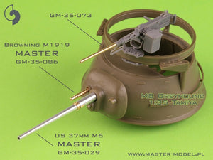 Master GM-35-073 Browning M2HB .50 cal (12,7mm) - do montażu na pierścieniu M49 (karetka D40721 / kołyska D40733 / skrzynka D40731 lub D90078) 1/35 – Bild 3