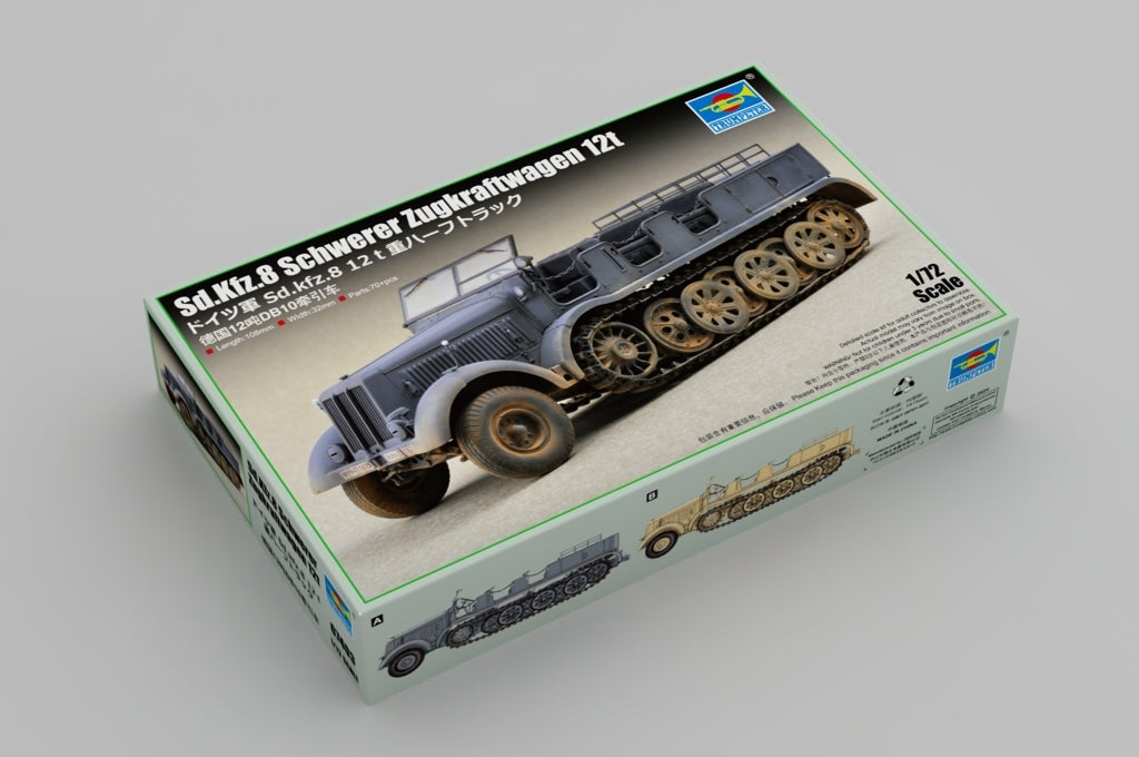 Trumpeter 07403 German Sd.Kfz. 8 schwerer Zugkraftwagen 12t 1/72 – immagine 2