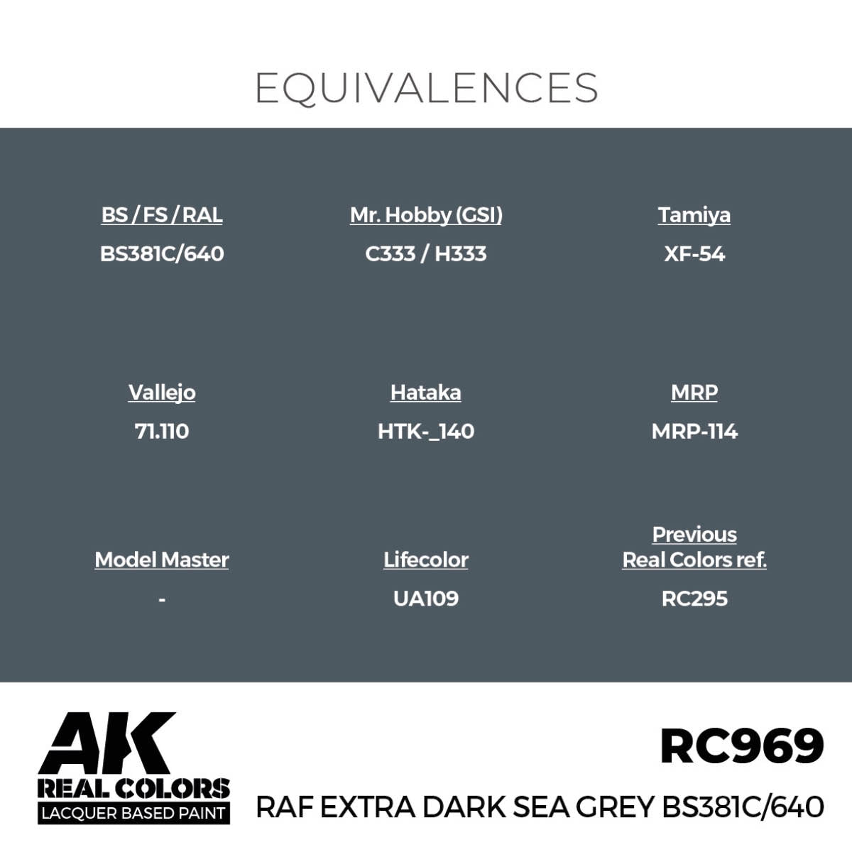 AK Interactive RC969 RAF Extra Dark Sea Grey BS381C/640 17 ml – Bild 3