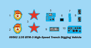 Trumpeter 09502 BTM-3 High-Speed Trench Digging Vehicle 1/35 – Bild 3