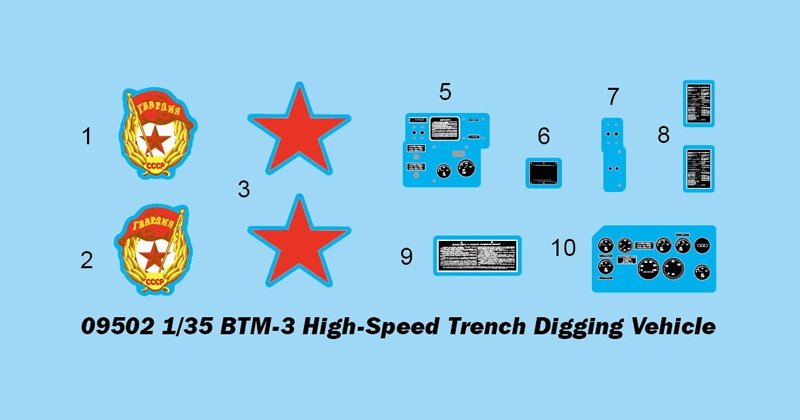 Trumpeter 09502 BTM-3 High-Speed Trench Digging Vehicle 1/35 – Bild 3