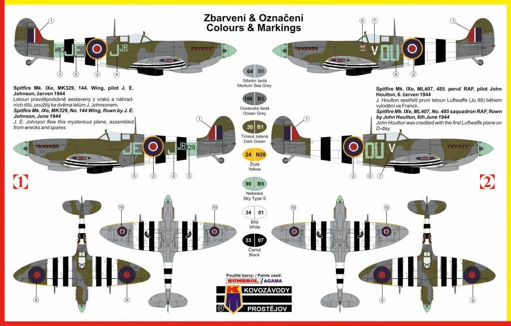 Kozavody Prostejov KPM0083 Supermarine Spitfire Mk.IXe 1/72 – immagine 2