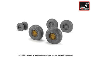 Armory Models AW72414 BAC TSR.2 wheels w/ weighted tires, type “a” (DL) 1/72 – immagine 3