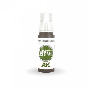 AK Interactive AK11301 WWI British Khaki Brown Base 17ml – imagen 2