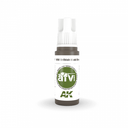 AK Interactive AK11301 WWI British Khaki Brown Base 17ml – imagen 2