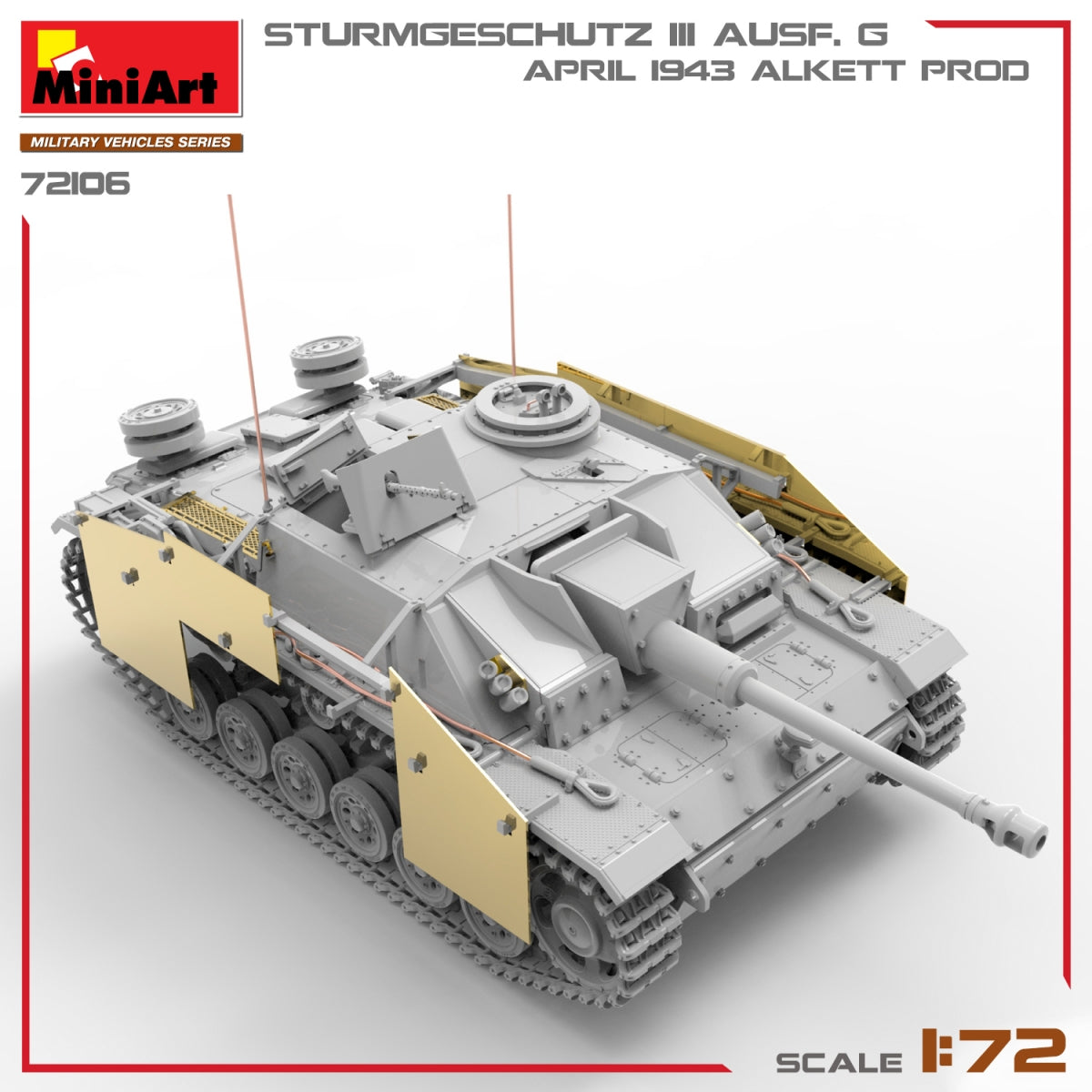 MiniArt 72106 STURMGESCHUTZ III AUSF. G, APRIL 1943 ALKETT PROD. 1/72 – Bild 9