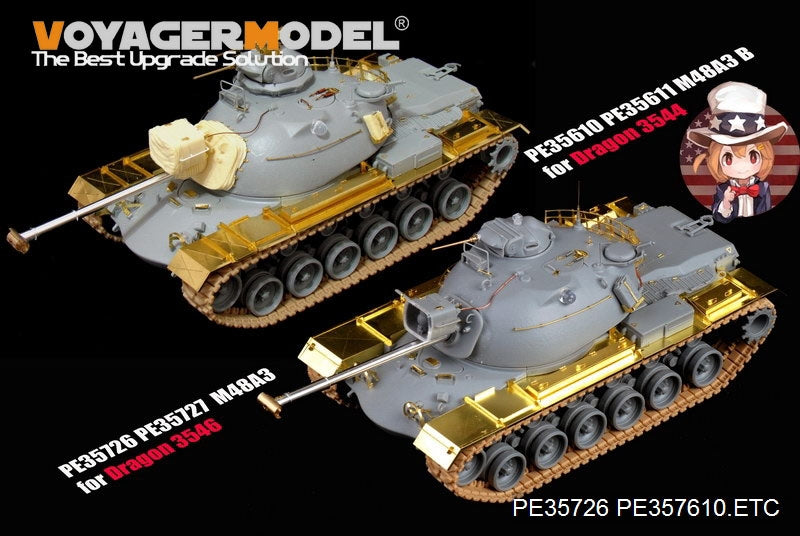 Voyager Model PE35726 Modern US M48A3Basic For DROGON 3546 1/35 – imagen 13