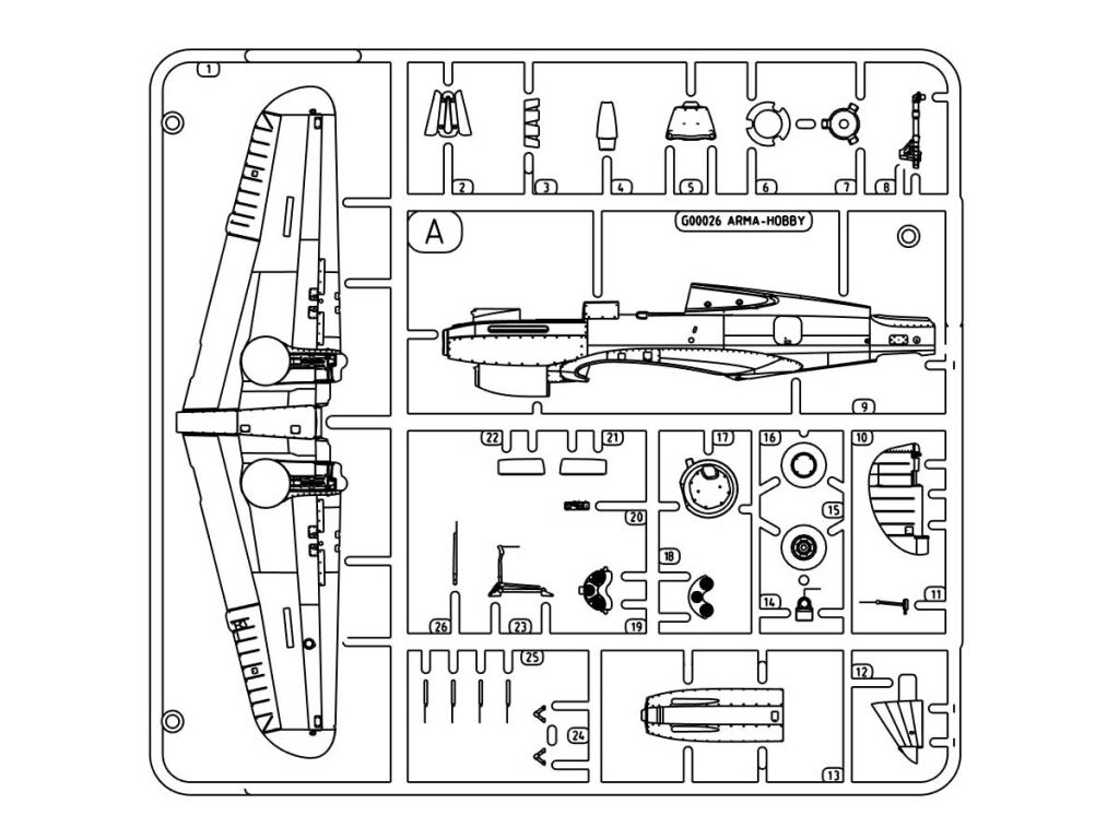 Arma Hobby 70094 Curtiss Hawk 81-A2 Flying Tigers 1/72 – Bild 13