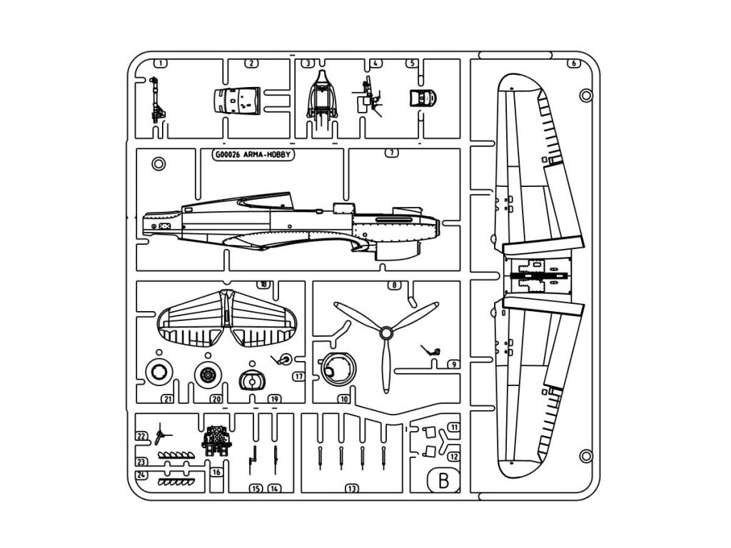 Arma Hobby 70094 Curtiss Hawk 81-A2 Flying Tigers 1/72 – Bild 14