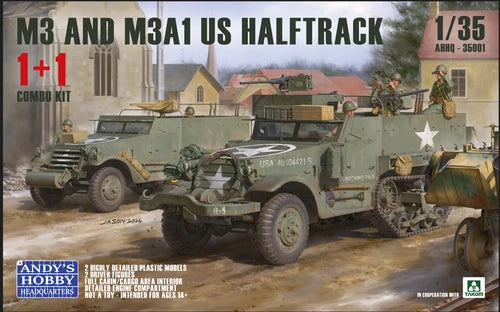 Andy's Hobby Headquarters AHHQ35001 1/35 M3 & M3A1 U.S. WWII HALFTRACKS 1/35