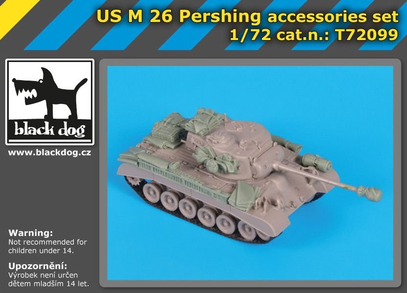 Black Dog T72099 US M26 Pershing accessories set for Trumpeter 1/72 – zdjęcie 2