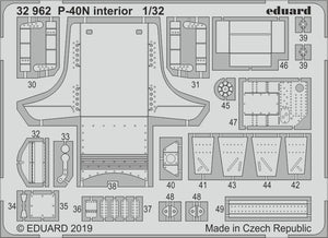 Eduard 32962 P-40N interior 1/32 TRUMPETER – Bild 2