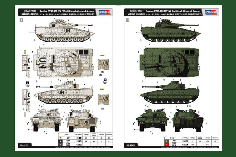 Hobby Boss 82475 Swedish CV90-40C IFV /W Additional All-round Armour 1/35 – immagine 3