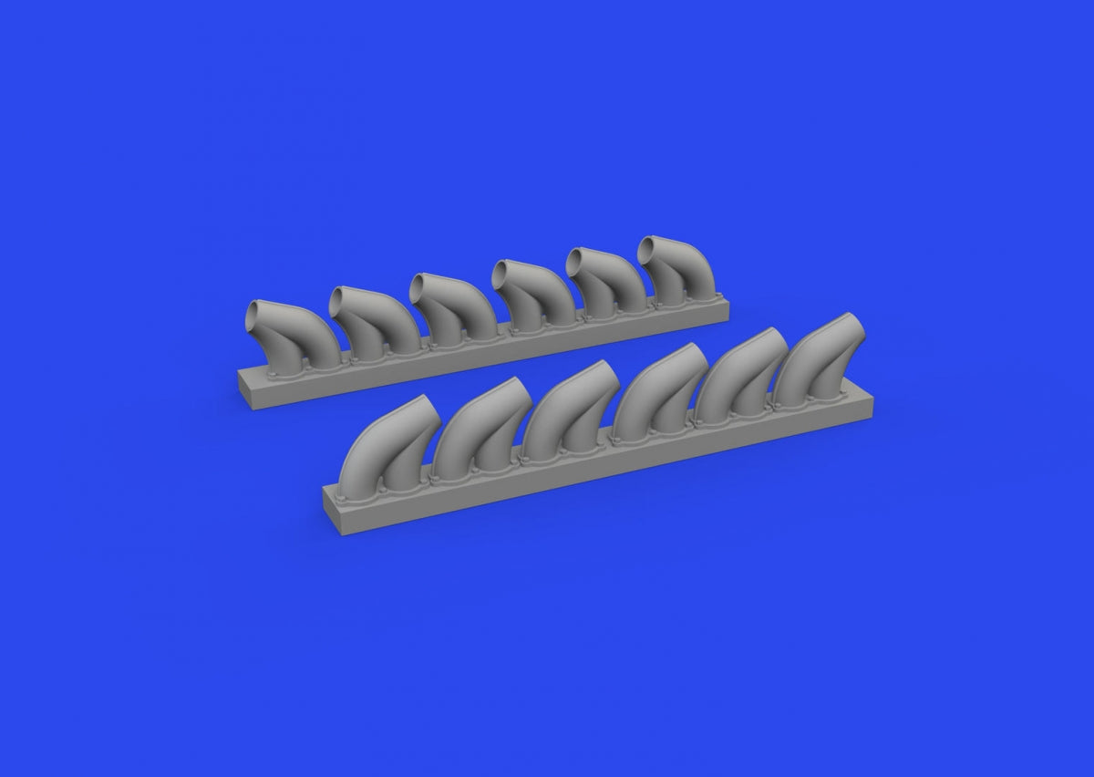 Eduard 648959 P-39 exhaust stacks rounded PRINT EDUARD 1/48 – Bild 2