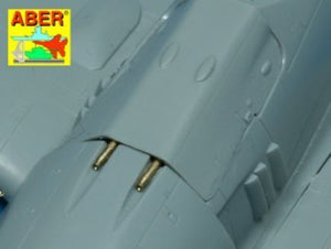 Aber A48 011 Jeu de 4 embouts de canon pour mitrailleuse d&amp;#39;avion allemande MG 131 de 13 mm (1/48)  – image 3