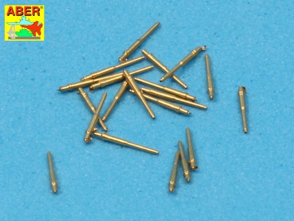 Aber 350L-25 Set of 20 pcs 28 mm (1,1in) L/75Mk.1 barrels for US Navy ships 1/350