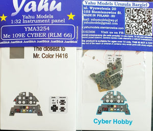 Yahu YMA3254 Me 109E CYBER pour CYBER Hobby 1/32