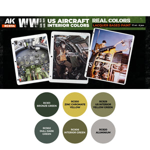 AK Interactive RCS114 WWII US Aircraft Interior Colors 6x17ml – imagen 2