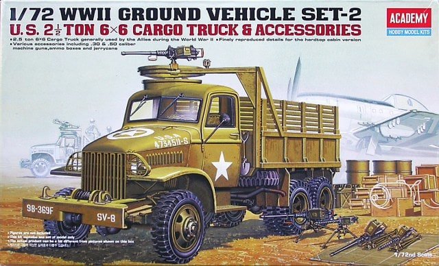 Camion cargo américain 6x6 de 2,5 tonnes (Academy 13402) / Accessoires 1/72