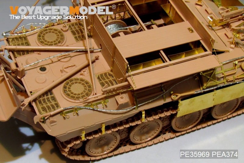 Voyager Model PE35969 WWII German Bergepanther Ausf.A (Early type,Panther A tool holders) Basic For MENG SS-015 1/35 – Bild 11