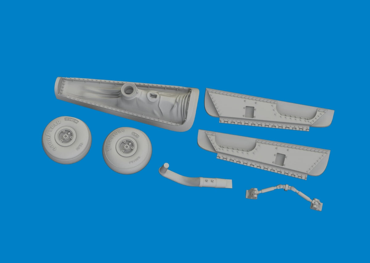 Eduard 6481100 P-40E tail wheel bay PRINT EDUARD 1/48 – zdjęcie 3